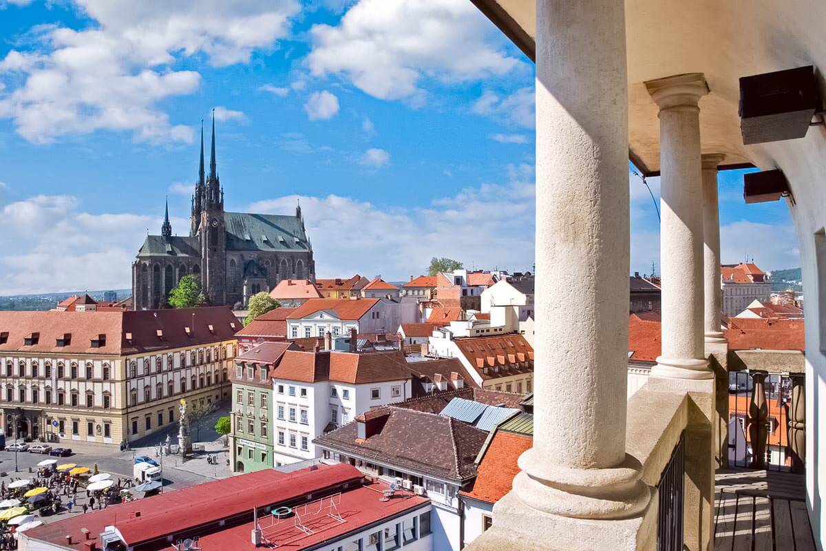 Panorama of Brno, Moravia, the Czech Republic