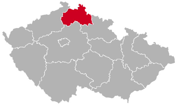 Liberec Region on the Map