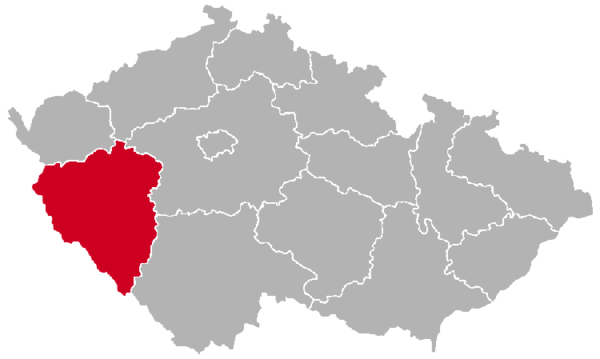 Pilsen Region on the Map