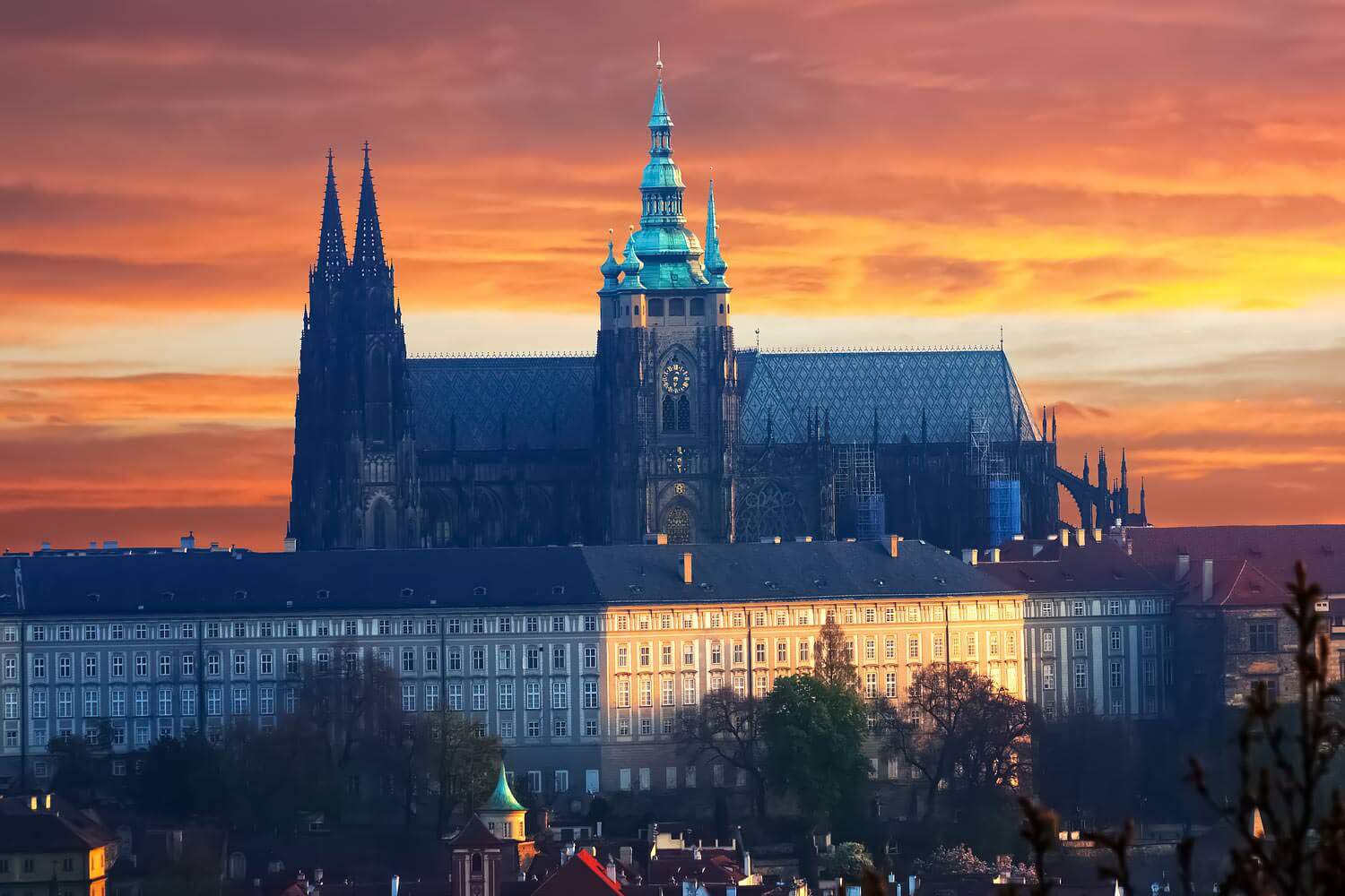 Prague Castle at Sunrise, Czechia