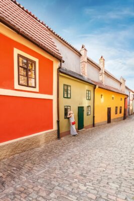 Golden Lane in Prague, Czechia