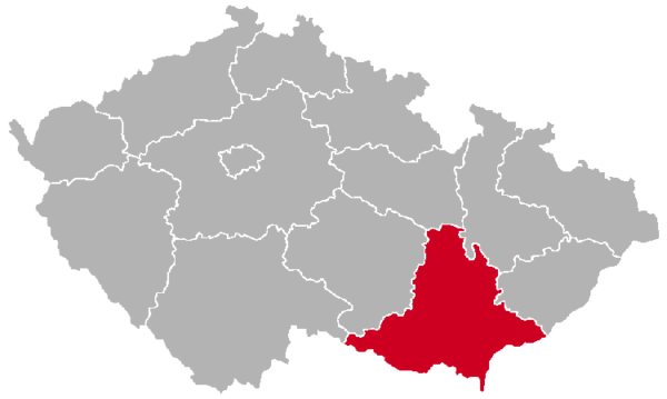 South Moravian Region on the Map
