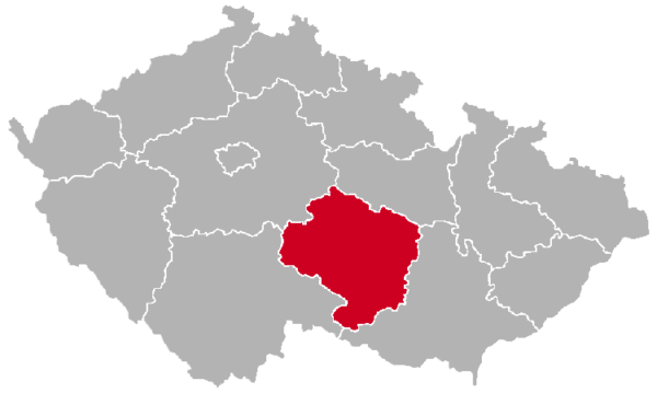 Vysocina Region on the Map