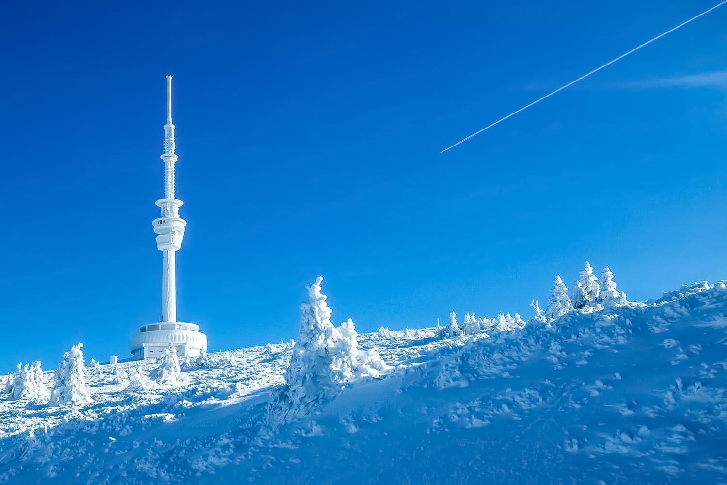 Praděd in Winter, Jeseníky, Czechia