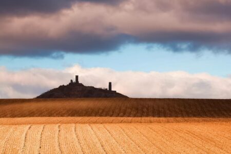 Ruins of Hazmburk Castle, Česke stredohoři, Czechia