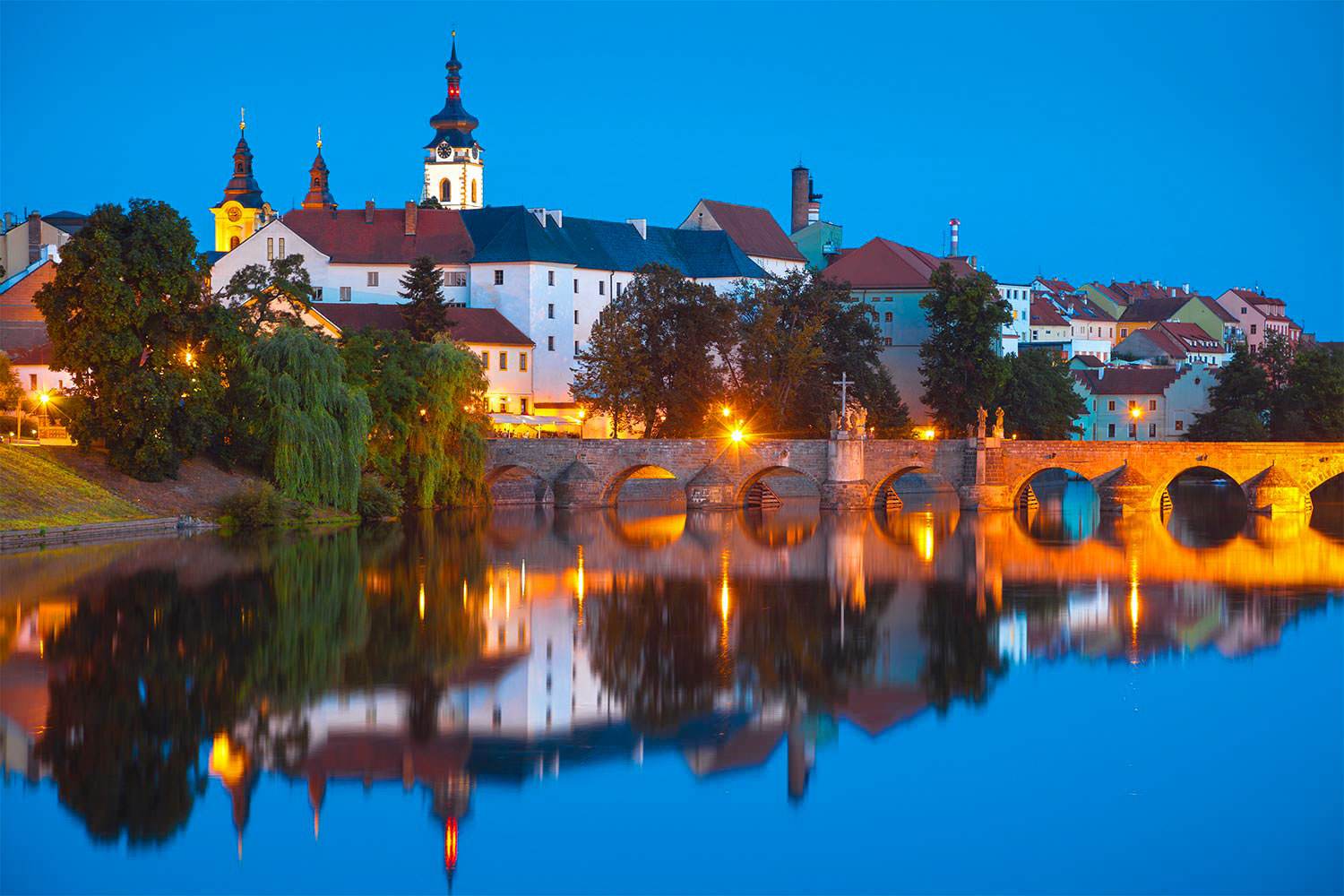 The Skyline of Písek, South Bohemia, Czechia