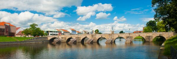 The Písek Stone Bridge, South Bohemia, Czechia