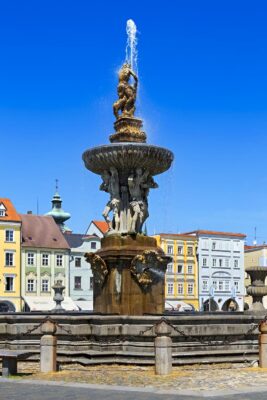 The Fountain of Samson, České Budějovice