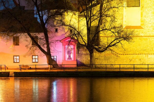 České Budějovice at Night