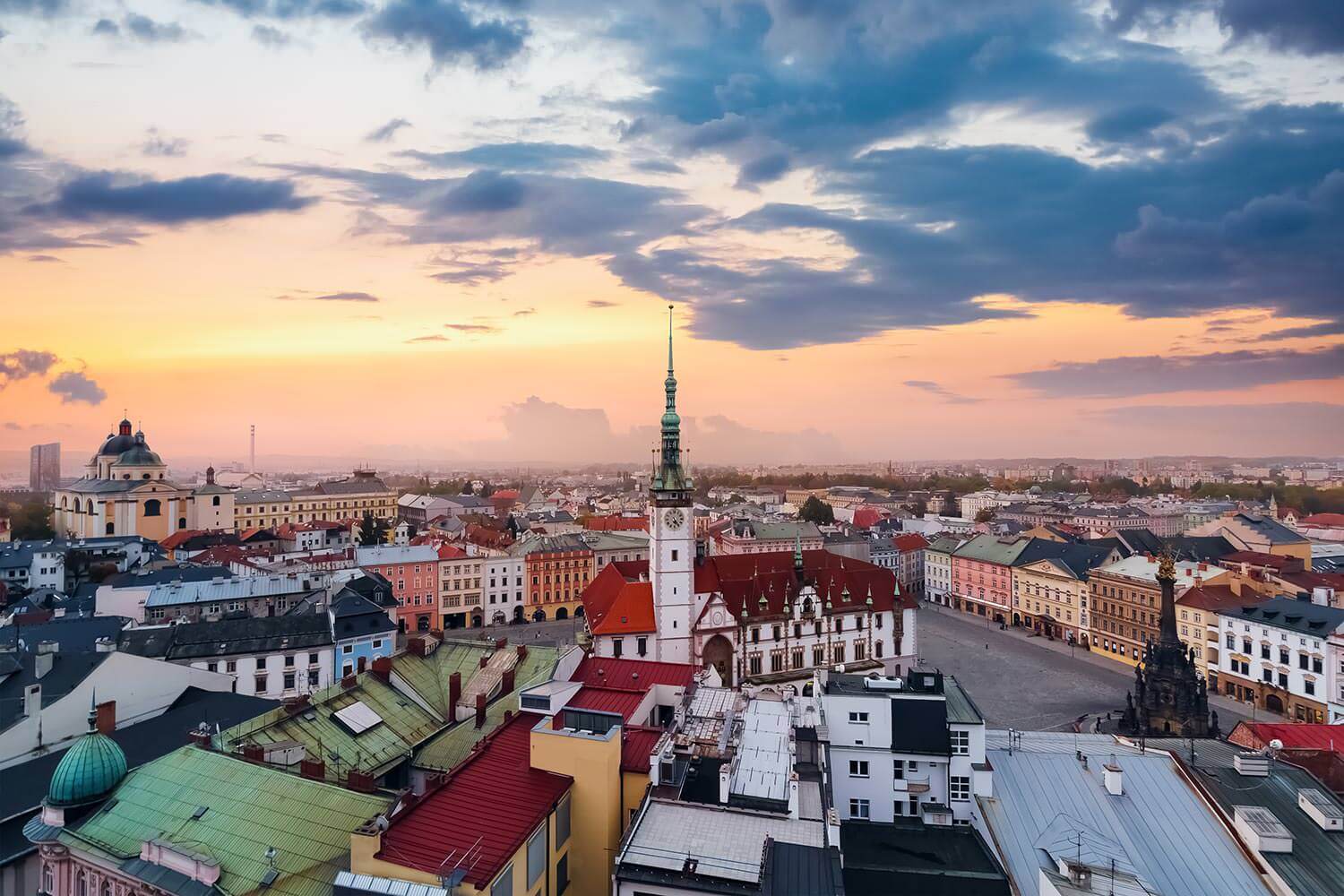 Panorama of Olomouc, Moravia, Czechia