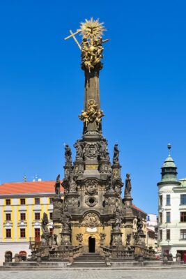 The Holy Trinity Column in Olomouc, Moravia, Czechia