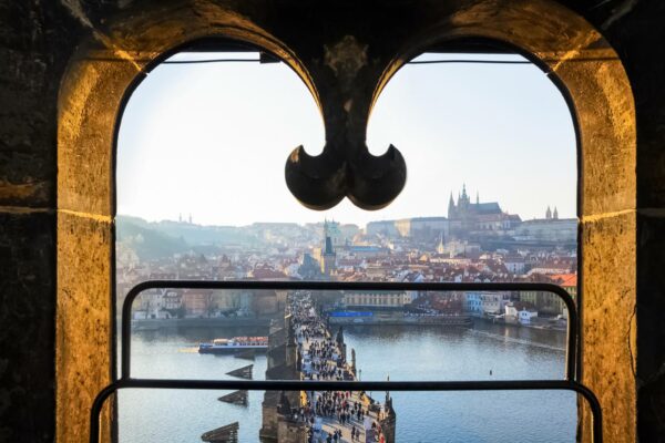 Charles Bridge, Prague, View from the Old Town Bridge Tower
