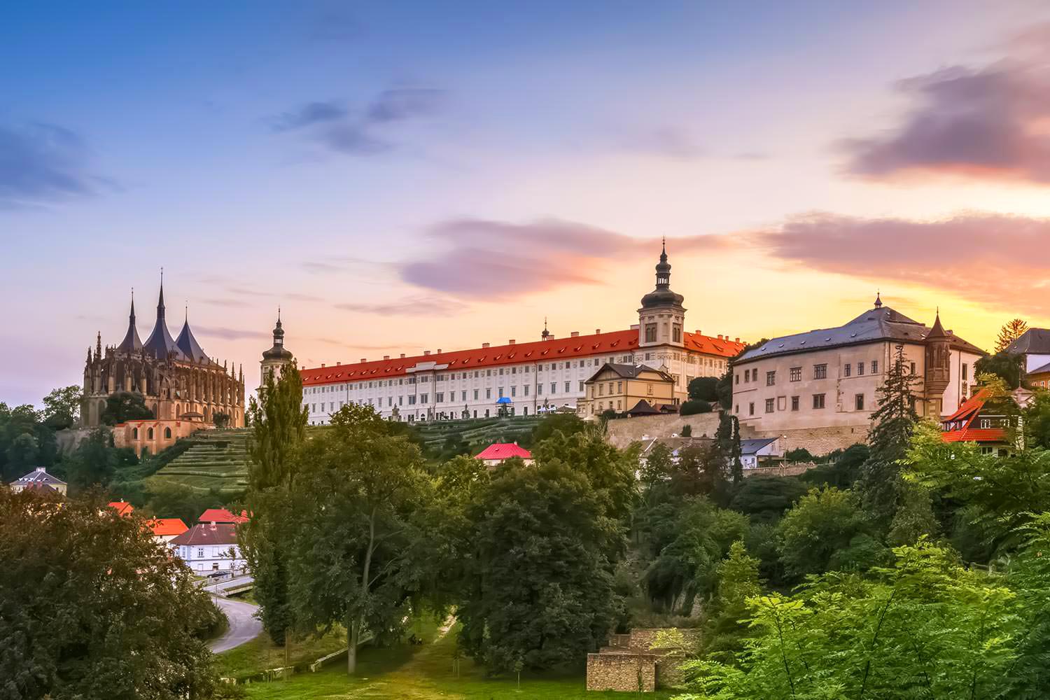 Kutná Hora Skyline, Bohemia, Czechia