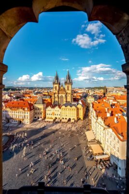 Old Town Square as Seen from the Old Town Hall, Prague, Czechia
