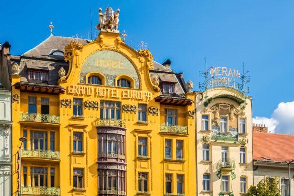 Grand Hotel Evropa, Wenceslas Square, Prague, Czechia