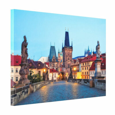 Canvas Prints - Prague 001A - Charles Bridge at Dawn