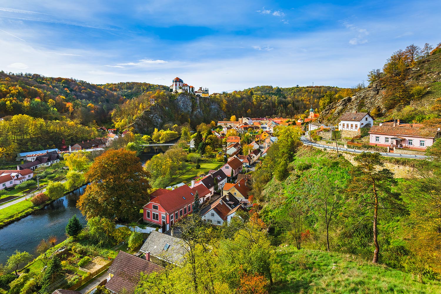 Panorama of Vranov nad Dyjí